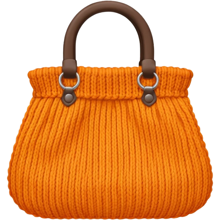 orange Knitted Bag emoji