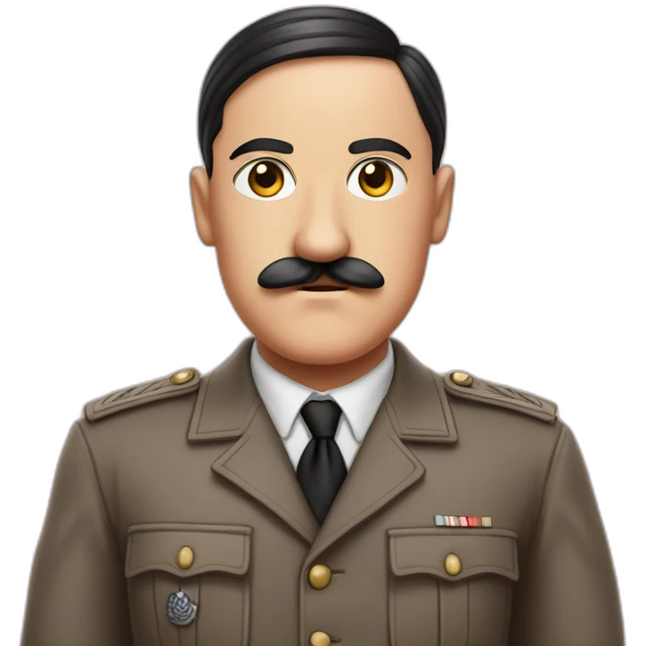 Hitler dans une tenue rose emoji