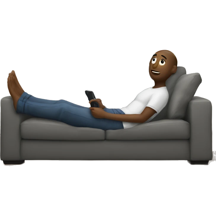 watching tv on the couch emoji