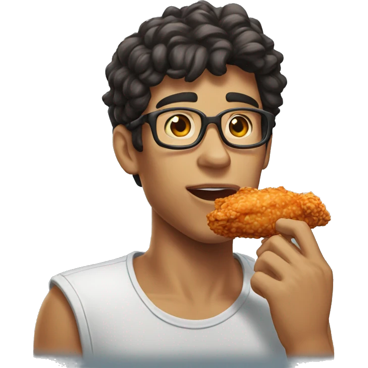 T1 Faker eating fried Chicken emoji