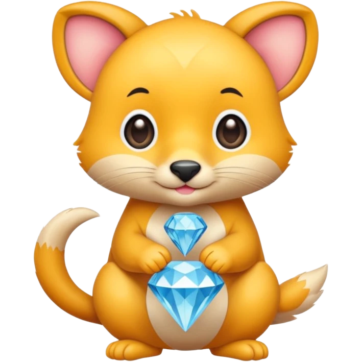 cute animal holding a diamond, different animal or pose 3 emoji
