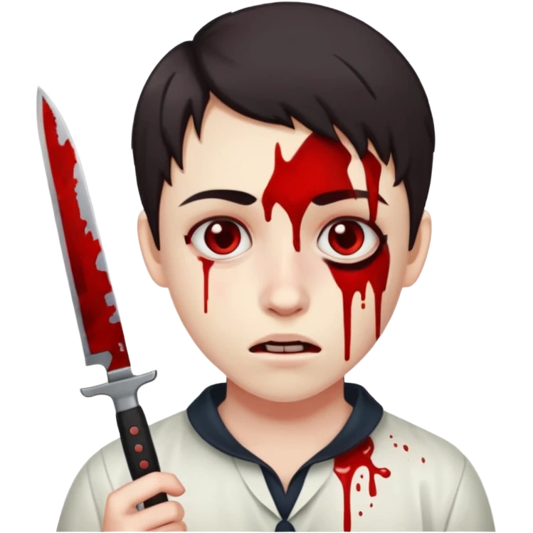 Blood knife killer emoji