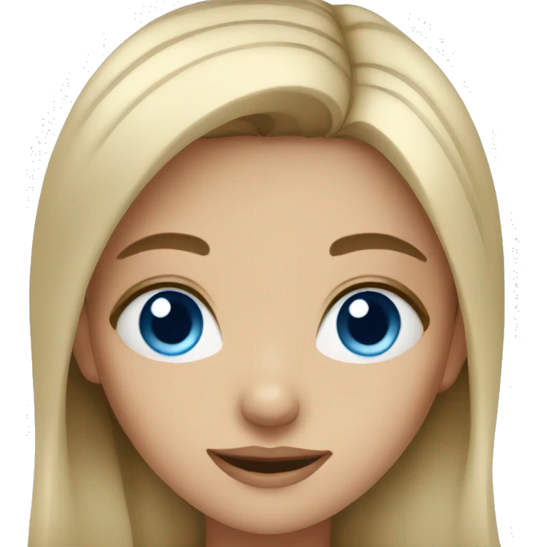 Girl with blue eyes emoji
