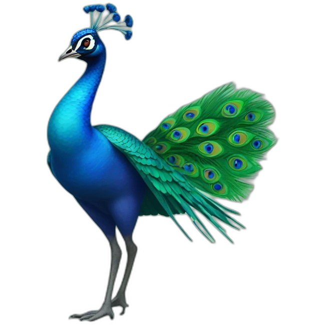 dancing peacock animated emoji
