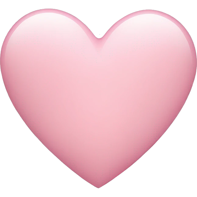 light pink heart emoji