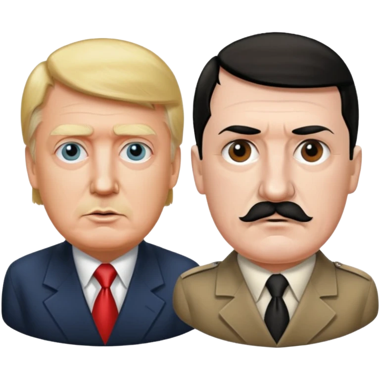 Trump and hitler emoji