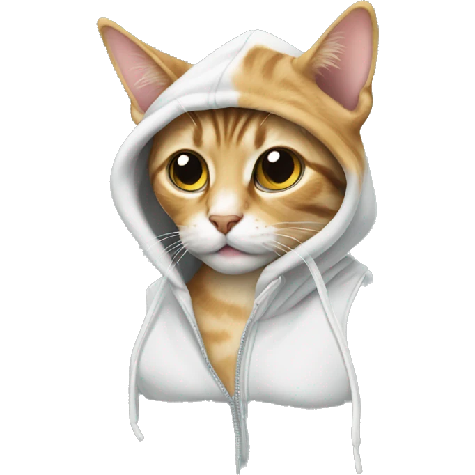 cat on hoodie emoji