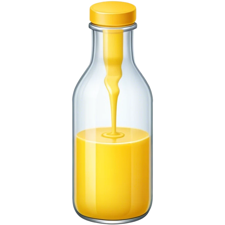 Yellow juice bottled emoji