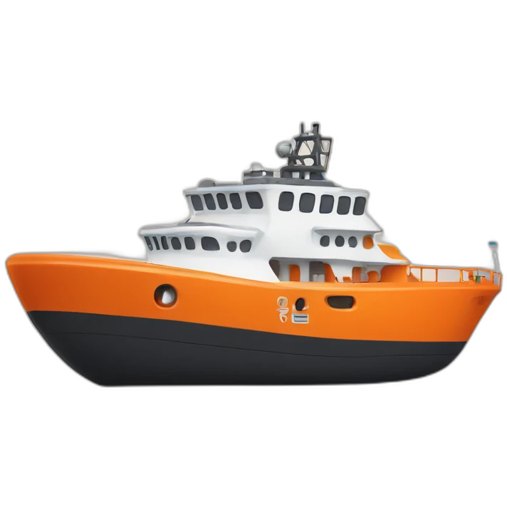 orange rescue ship emoji
