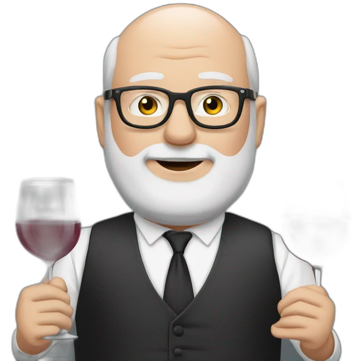 Frans Timmermans drinking wine emoji