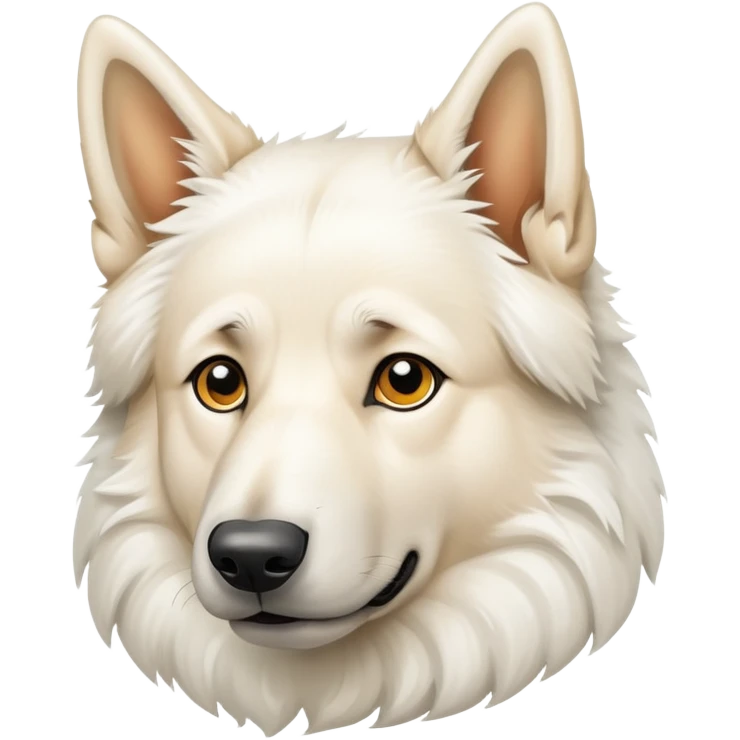 White German shepherd  emoji