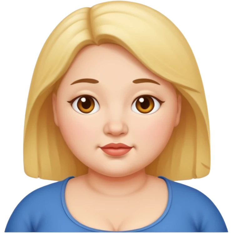 약간 통통한 여자 emoji