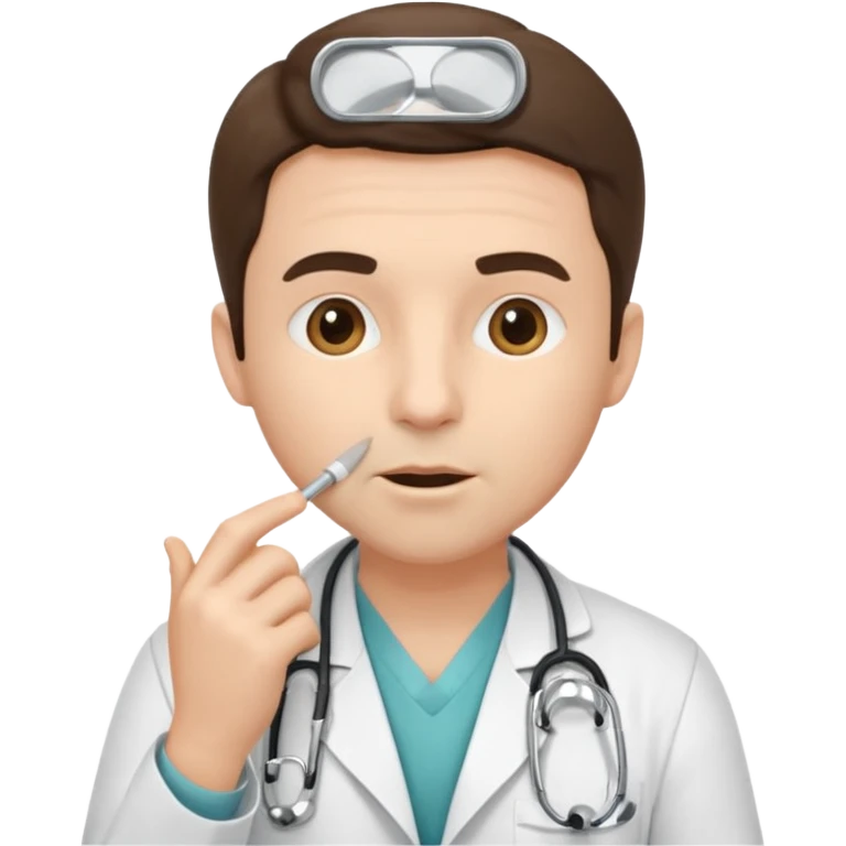 doctor shushing emoji