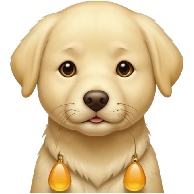 Light yellow Labrador retriever  emoji