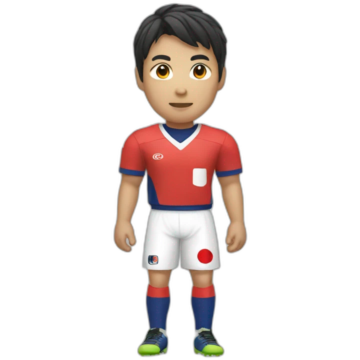 Japanese football player emoji