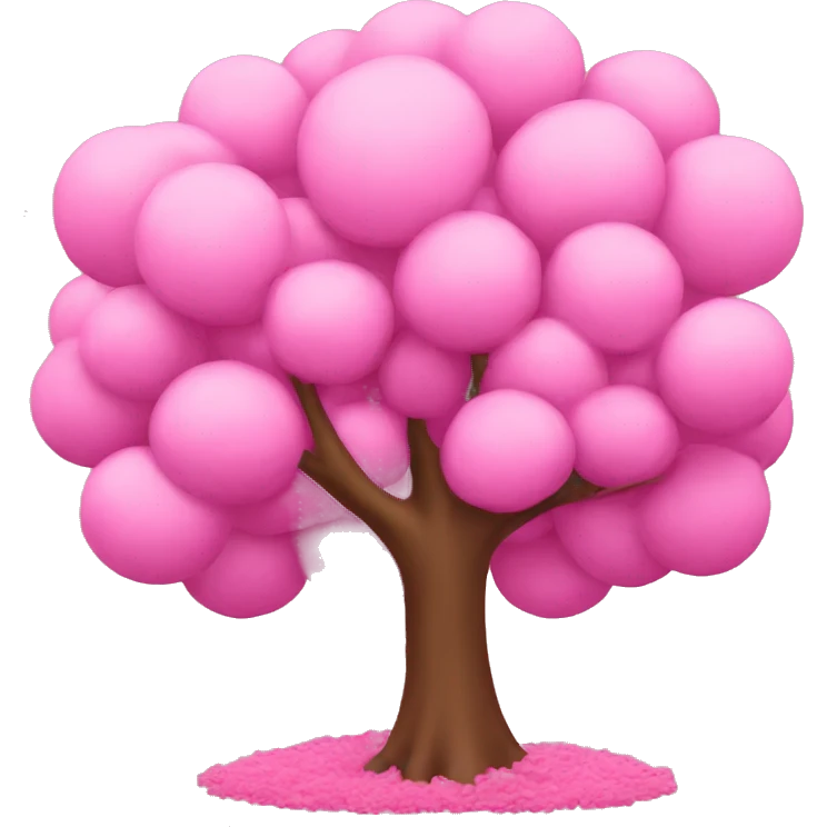 Pink tree  emoji