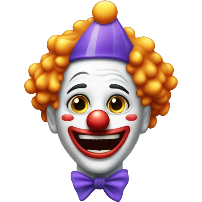 Clown that cry’s from laughing  emoji