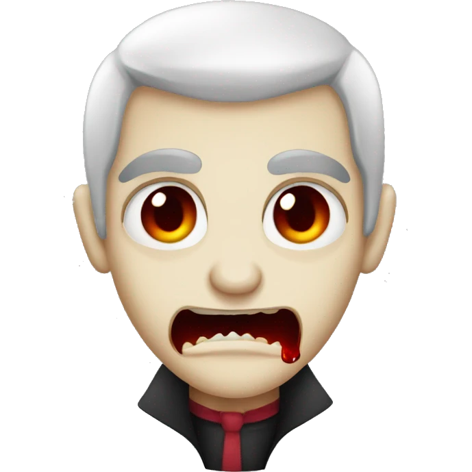 Vampire with blood emoji