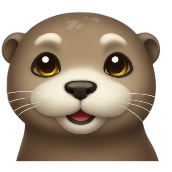 cute lie otter emoji