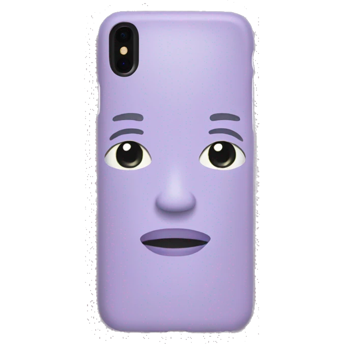 light purple phone case emoji