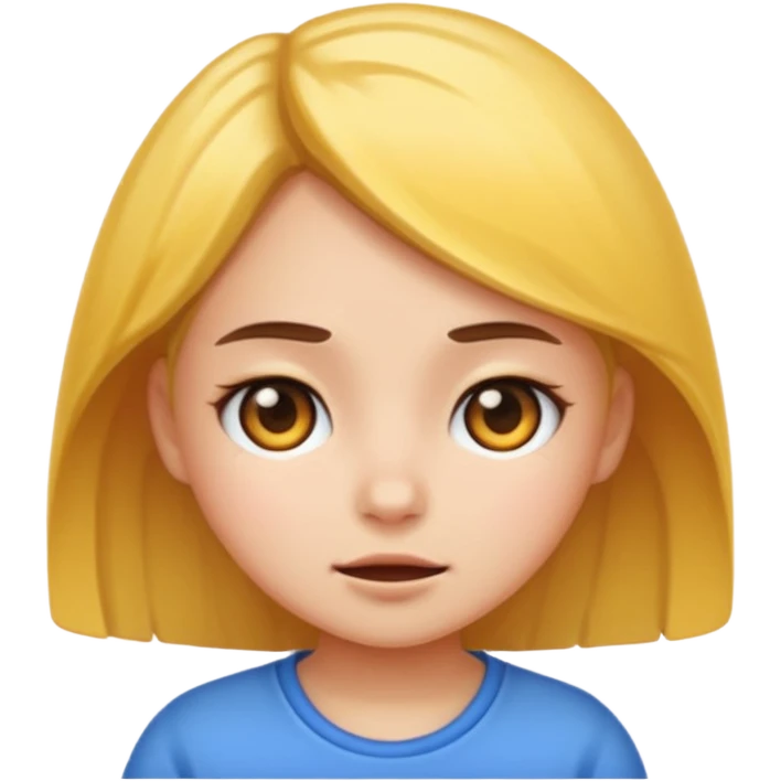 Short tempered girl emoji