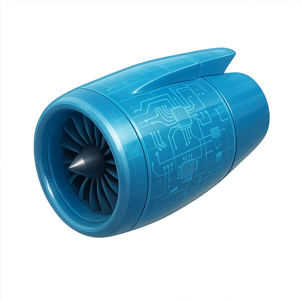 Jet B737 ENGINE emoji