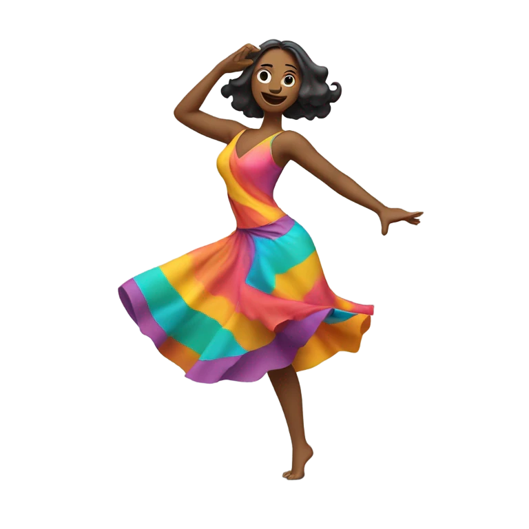 Mujer bailando  emoji