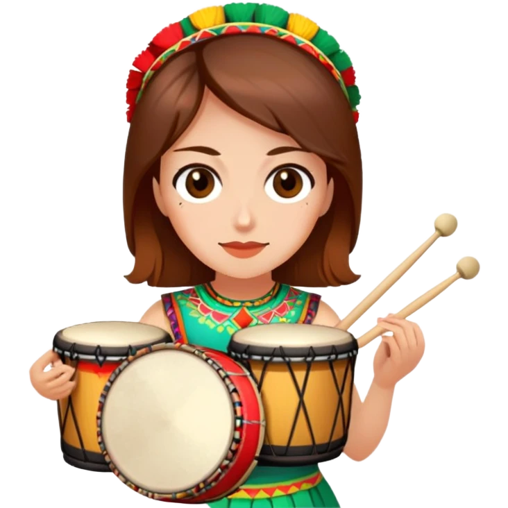 Festive Drummer emoji