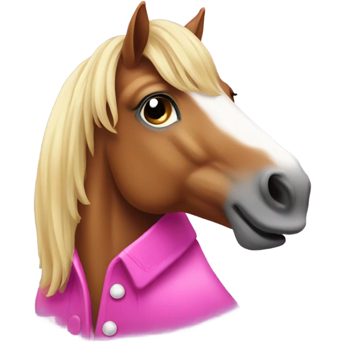 Pink horse emoji