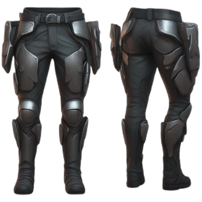 futuristic crimsom armored pants emoji