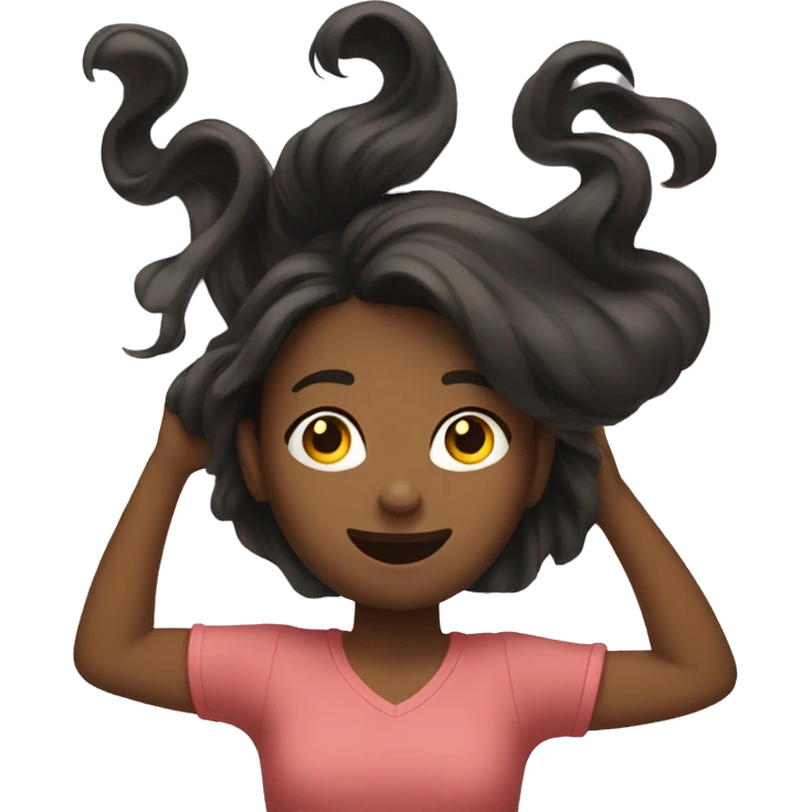 Girl flipping her hair  emoji