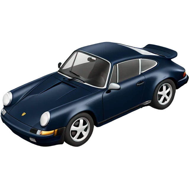 navy blue Porsche 911 emoji
