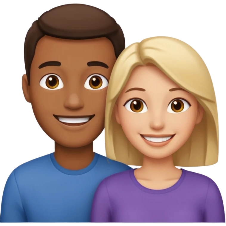 Un couple emoji