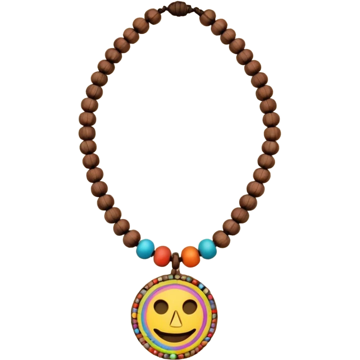 hippie necklace emoji