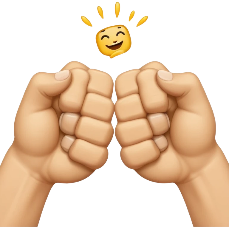 cartoon fist bump with TMJ underneath emoji