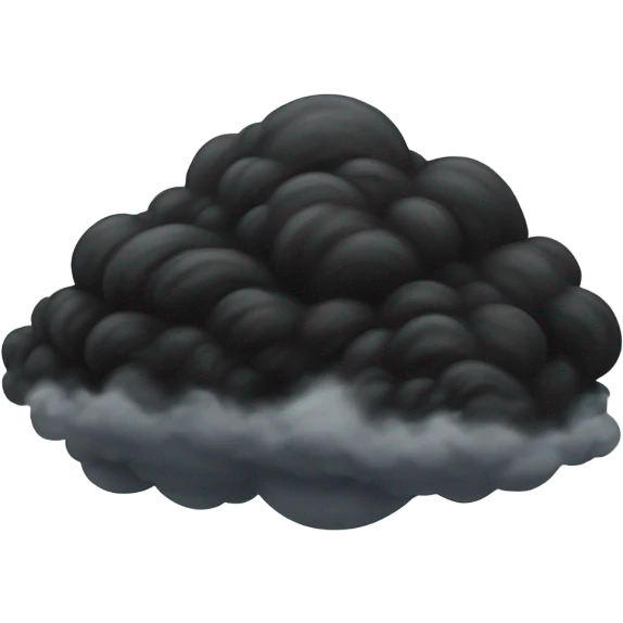 Black cloud emoji