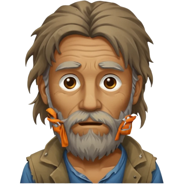 homeless guy emoji