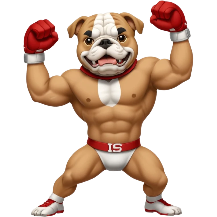 Bulldog hitting the heisman pose  emoji