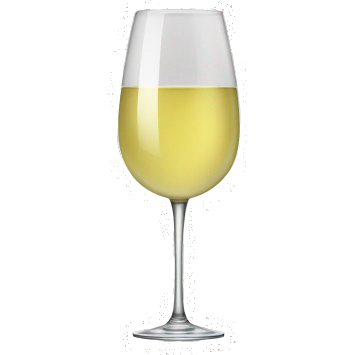 White wine in glass emoji