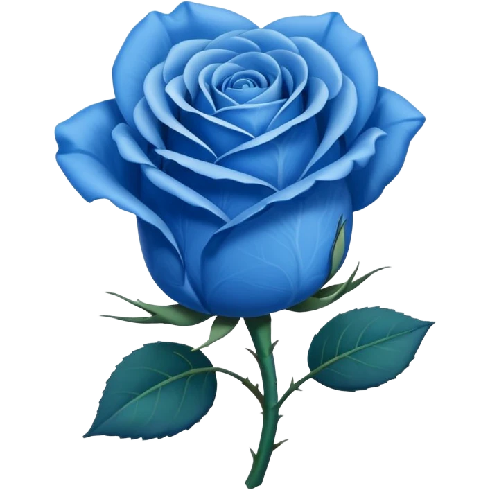 Rose bleu emoji