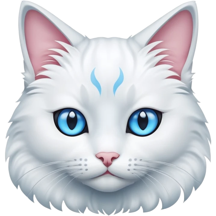 A folded-eared cat emoji