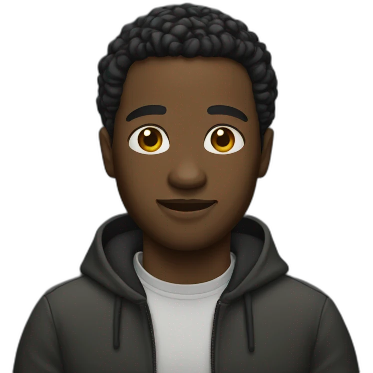 black man emoji