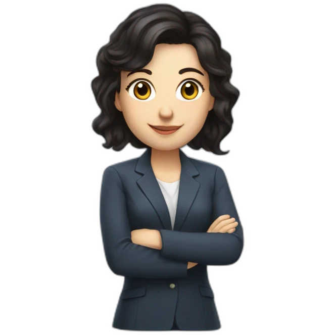 marina revtovich future QA spesialist with dark hair emoji