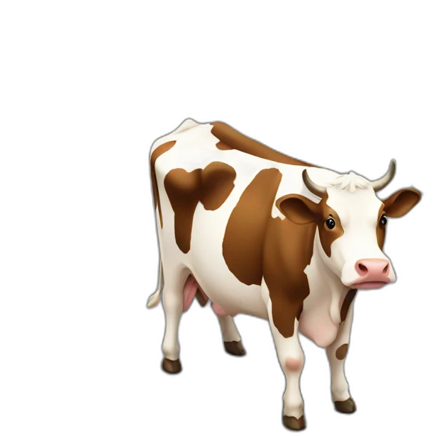 cow in a parking spot emoji