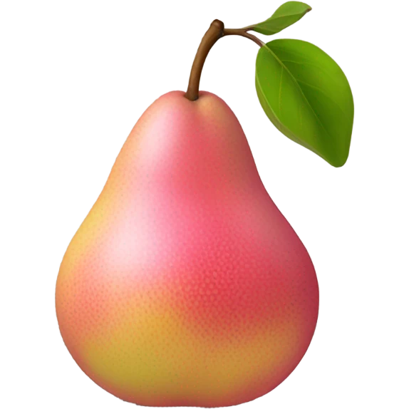 Pink fruit pear  emoji