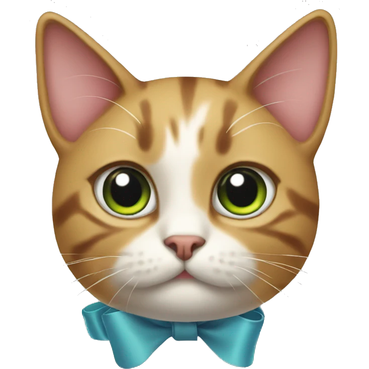 cat with bow  emoji