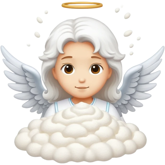 Angel with flour  emoji