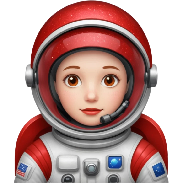 red glitter astronaut emoji