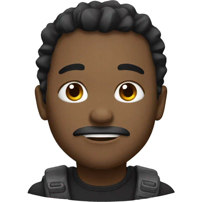 black rock emoji
