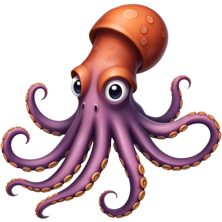 delicious octopus tentacle cut off from the body emoji